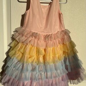 Janie and Jack Soft Pastel Tulle Dress